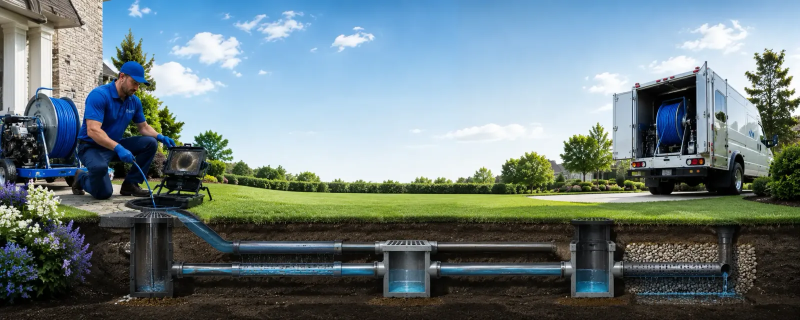 Outdoor drain cleaning information for Uneeda, WV
